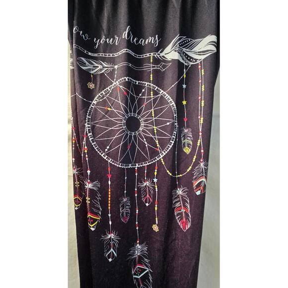 Black Leggings with Dreamcatcher and Feather Print Size S - Picture 6 of 7